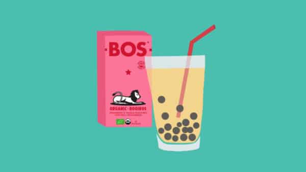 THÉ BOS“BOBA” AUX PERLES: FRAISE ET VANILLE